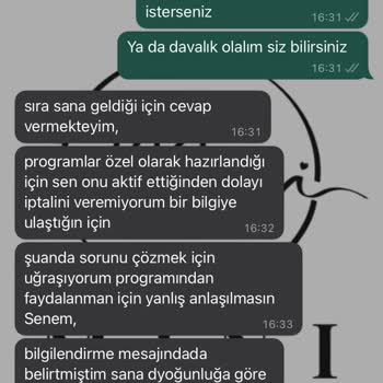 Marcus Greer Fitness Marcus Fitness İade Talebinin Kabul Edilmemesi