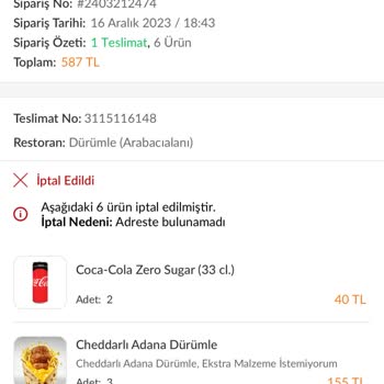 Trendyol Yemek Kurye Kararıyla Yemeğim Ve Param Çöp Oldu!