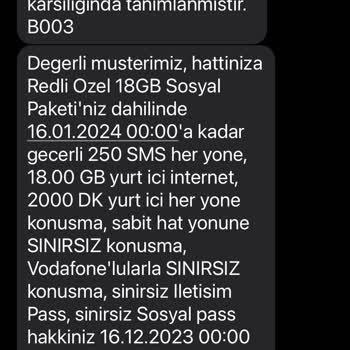 Vodafone Durma Özelliği İptal Etmek İstiyorum