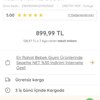 ebebek Fazla Ödeme Alınması