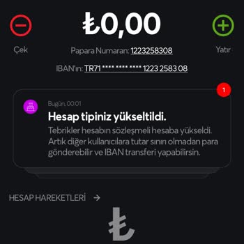 Papara Sözleşmeli Hesap IBAN Açılmadı