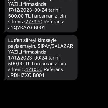 Sipay Hesabımdan İzinsiz Para Çekilmesi