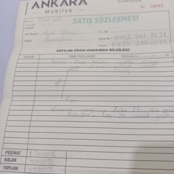 Ankara Mobilya (Erzurum) Aldığım Ürün Defolu