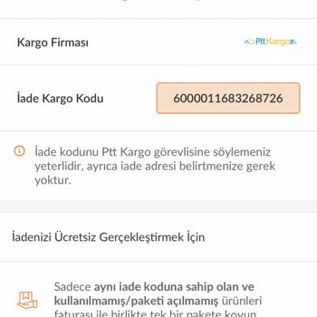 Trendyol Teslim Alınmış Ürün