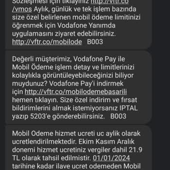 Vodafone Adzentre Mobil Service Ltd Aboneliği