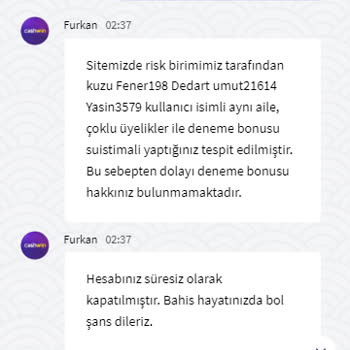 Cashwin Deneme Bonusu Ödemiyor