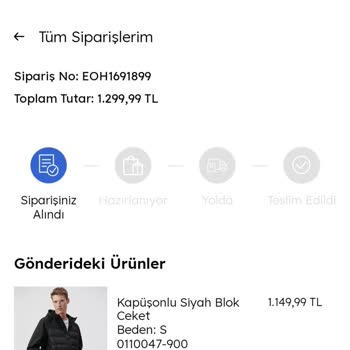 Mavi Ödeme Sonrası Sipariş Sürecinde Yaşanan Gecikme