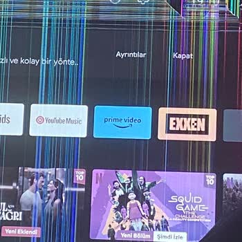 Philips TV Ekranda Çizgi Hatası