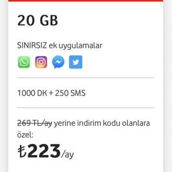 Vodafone İzinsiz Tarife Kısıtlaması