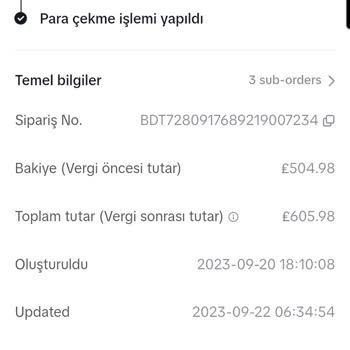 TikTok Platformu Param Yatmadı