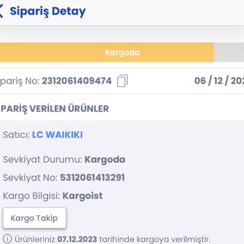 Kargoist İletilmeyen/ Ulaşılmayan Kargo