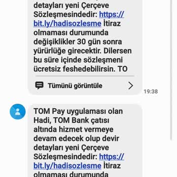 Hadi TOM Pay Anlaşılmayan Üyelik Ve İptal Problemim