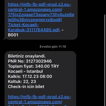 Kamil Koç İnternet Biletinde Yaşanan Zamanlama Sorunları