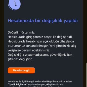 Hepsiburada Hesabımın Çalınması ve Haberim Olmadan İşlemler Yapılması