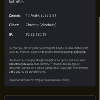 Hepsiburada Hesabımın Çalınması ve Haberim Olmadan İşlemler Yapılması