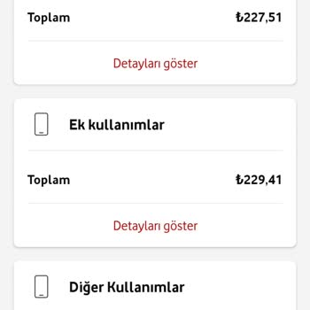 Vodafone Kullanılamayan Ek Paket