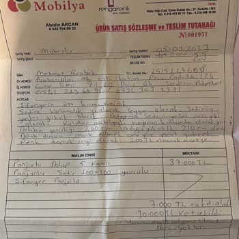 Mobesko Akcan Mobilya'dan Alınan Eksik Hizmet