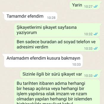 Kıvanç Paketleme Hakkımda Yapılacak Herhangi Bir Olumsuz Durum İçin Önlem