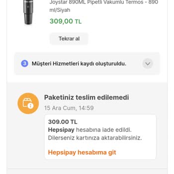 Hepsiburada İndirimli Ürünün Geri Çekilmesi
