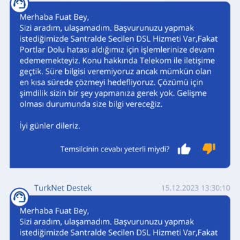 TurkNet Port Dolu Hatası