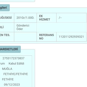 PTT Kargo PTT Çekmeköy PDM Kargomu Getirmiyor.