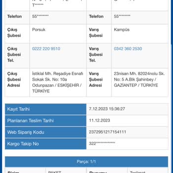 Sürat Kargo Kargom 1 Haftadır Teslimat Şubesinde