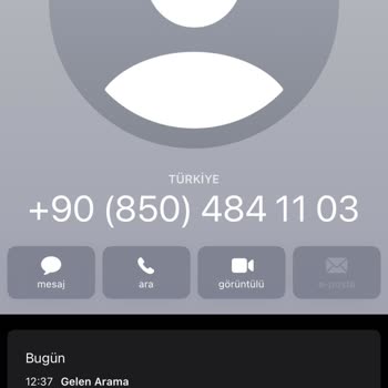 Türk Telekom 08504841103 Tarafından Aranma