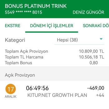 Kitup. Net Bilgim Dışında Kesinti Yaptı