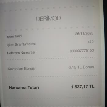 Derimod Sitesinden Alınan Ürün Gönderilmedi Ve Ücret İadesi Yapmıyor
