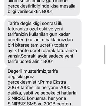 Türk Telekom'un Prime Taahhüt Varken İspark Vb. İptal Etmesi