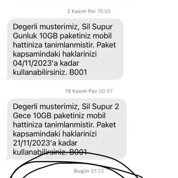 Türk Telekom'un Prime Taahhüt Varken İspark Vb. İptal Etmesi