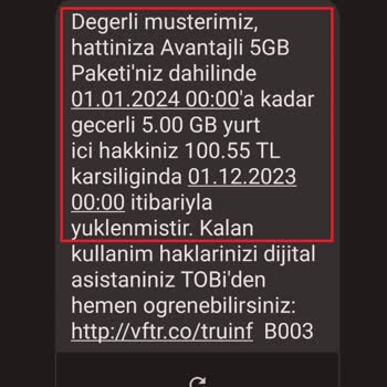 Vodafone Ek Paket İptali