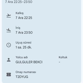 Anadolu Jet Firması Uçak Biletimi İade Etmedi