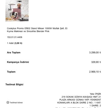 Karaca Züccaciye Karaca Mutfak Şefi Şikayeti