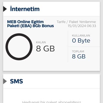 Bimcell İnternet Üzerinden Paket Satın Alma