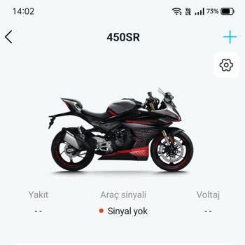 450 Sr (CFMOTO Rider) Sinyal Yok