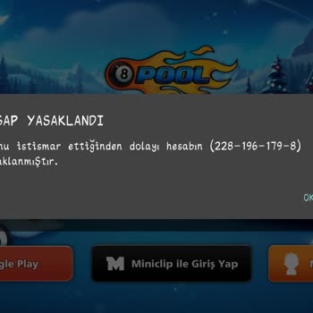 8 Ball Pool Ban Durduk Yere Ban