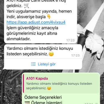 A101 Kapıda Para İadem Yapılmadı