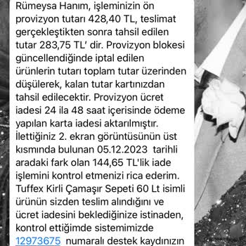 A101 Kapıda Para İadem Yapılmadı