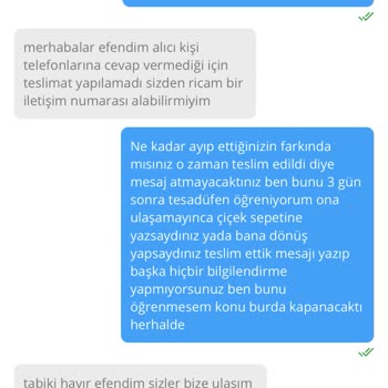 Çiçek Sepeti Ücreti Alınan Çiçeğin Gönderilmemesi