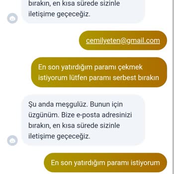 Finans Capital Markets Paramı İade Etmiyorlar