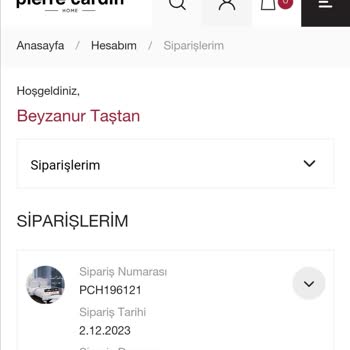 Pierre Cardin Home Sitesinden Verdiğim Siparişin Kargoya Verilmemesi