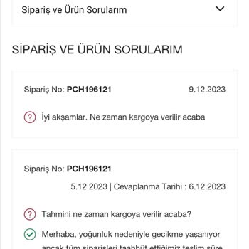 Pierre Cardin Home Sitesinden Verdiğim Siparişin Kargoya Verilmemesi