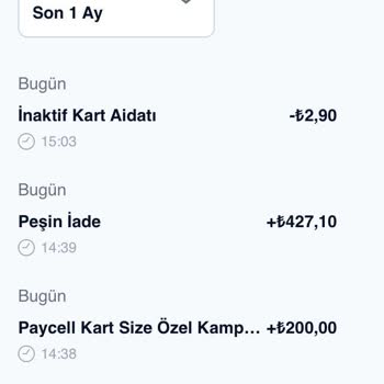 Paycell İadenin Bakiyede Görülmemesi
