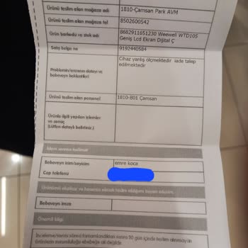 Ebebek Ateş Ölçer İade Sorunu