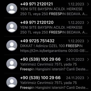 Vodafone FreeSpin Konulu Mesaj Ve Çağrı Yağmuru