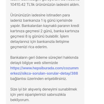 Hepsiburada Sormadan Ürün İadesi