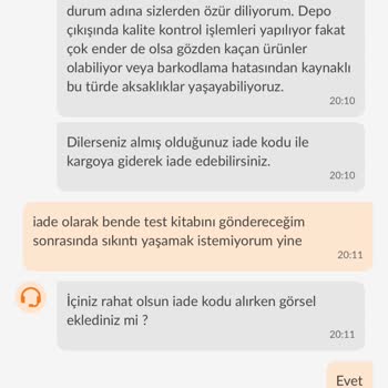 Trendyol Aldığım Ürün Yerine Farklı Bir Ürün Gönderildi