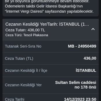 Emniyet Genel Müdürlüğü Usulsüz Trafik Cezası