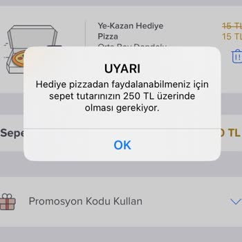 Domino's Pizza Hediye Pizza Aldatmacası